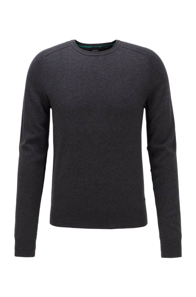 Hugo Boss Slim-fit sweater Mørke Grå | PimXTpYR