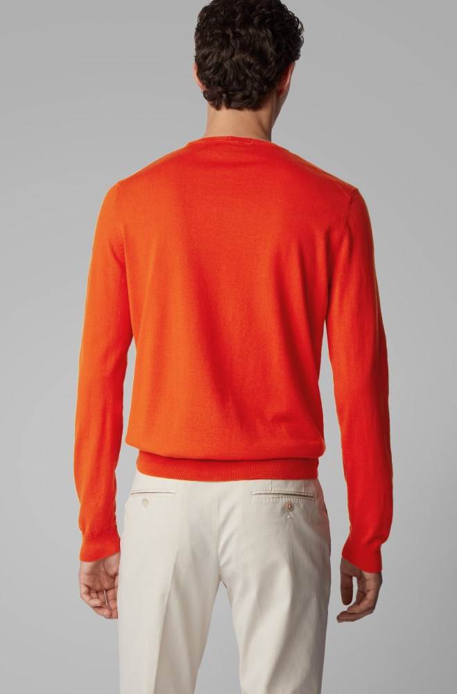 Hugo Boss Slim-fit sweater Oransje | oXVGNFiW