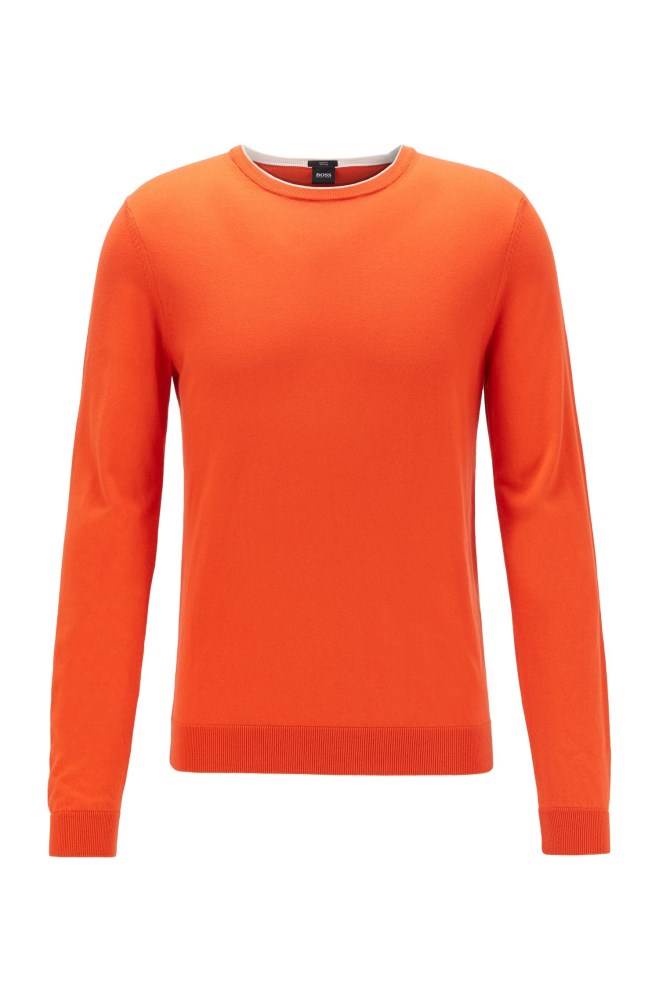 Hugo Boss Slim-fit sweater Oransje | oXVGNFiW