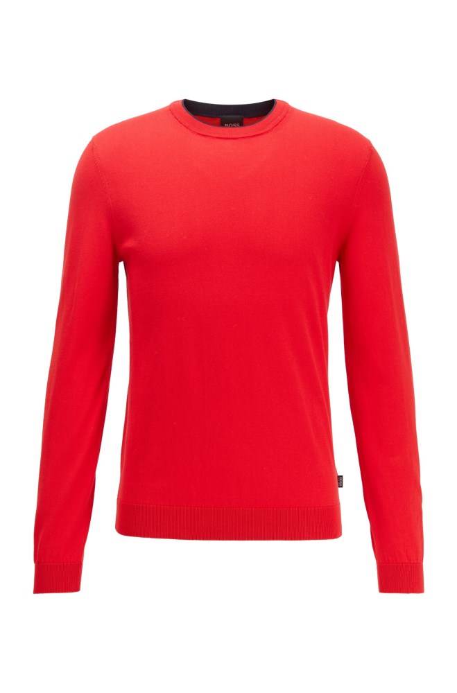 Hugo Boss Slim-fit sweater Rød | 4ZJQakXb