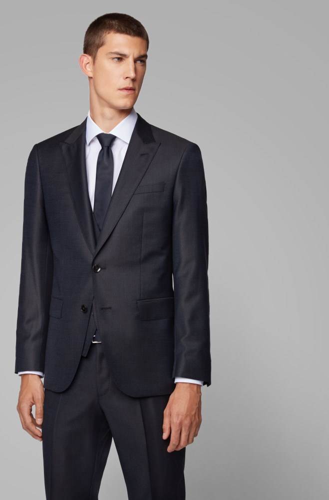 Hugo Boss Slim-fit three-piece suit Blå | 74AIazOo