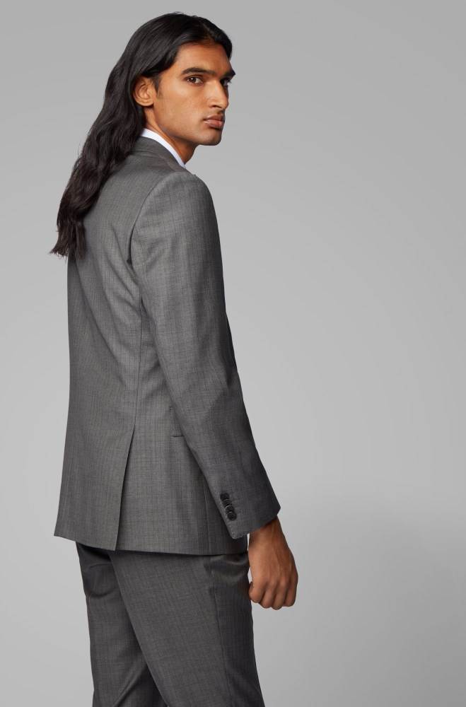 Hugo Boss Slim-fit three-piece suit Grå | AkgCVdk4