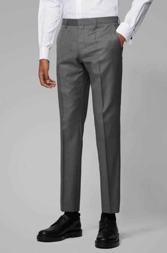 Hugo Boss Slim-fit three-piece suit Grå | AkgCVdk4