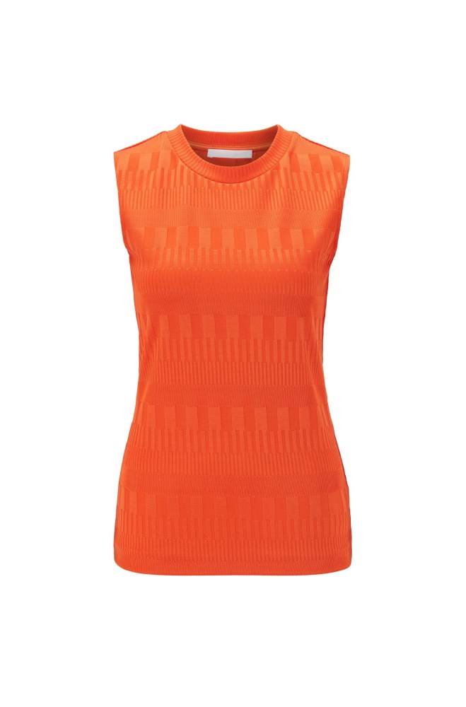 Hugo Boss Slim-fit top Oransje | 1MzMtNSp