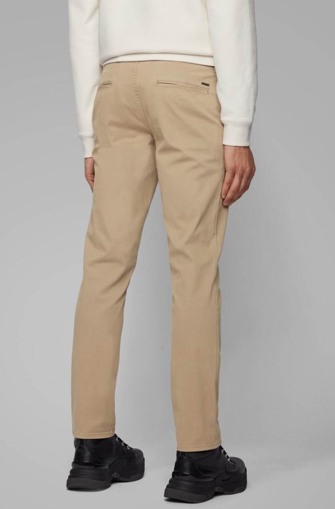 Hugo Boss Slim-fit trousers Beige | 3bj3GVg0