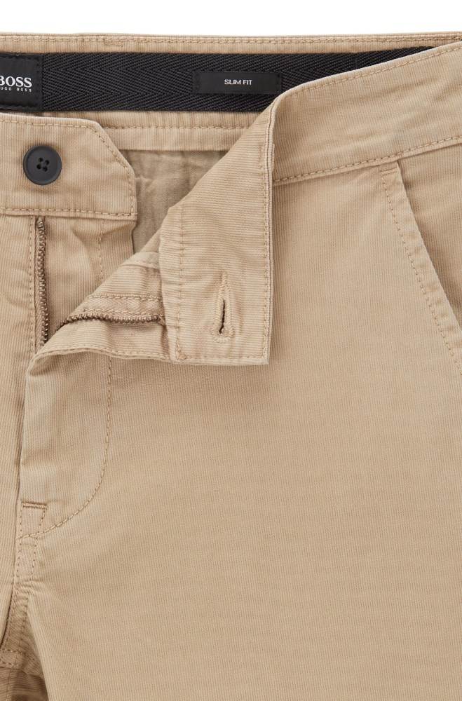 Hugo Boss Slim-fit trousers Beige | 3bj3GVg0