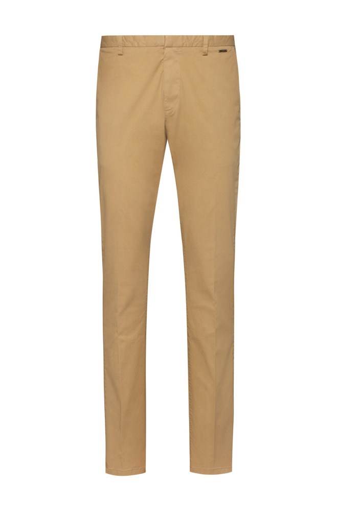 Hugo Boss Slim-fit trousers Beige | 8iAMvTM5