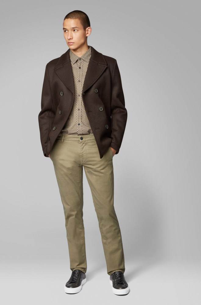 Hugo Boss Slim-fit trousers Beige | w0co88VJ