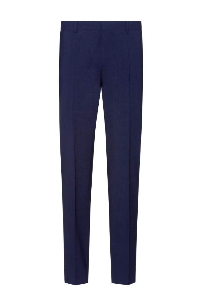 Hugo Boss Slim-fit trousers Blå | 3NQuXBg2