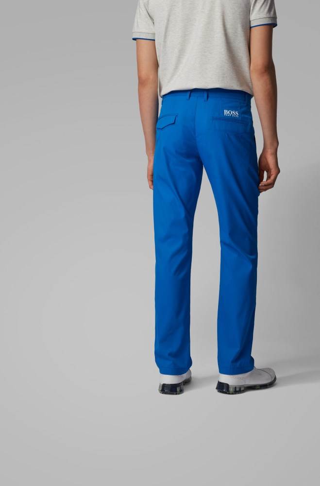 Hugo Boss Slim-fit trousers Blå | 3uK5PpMD