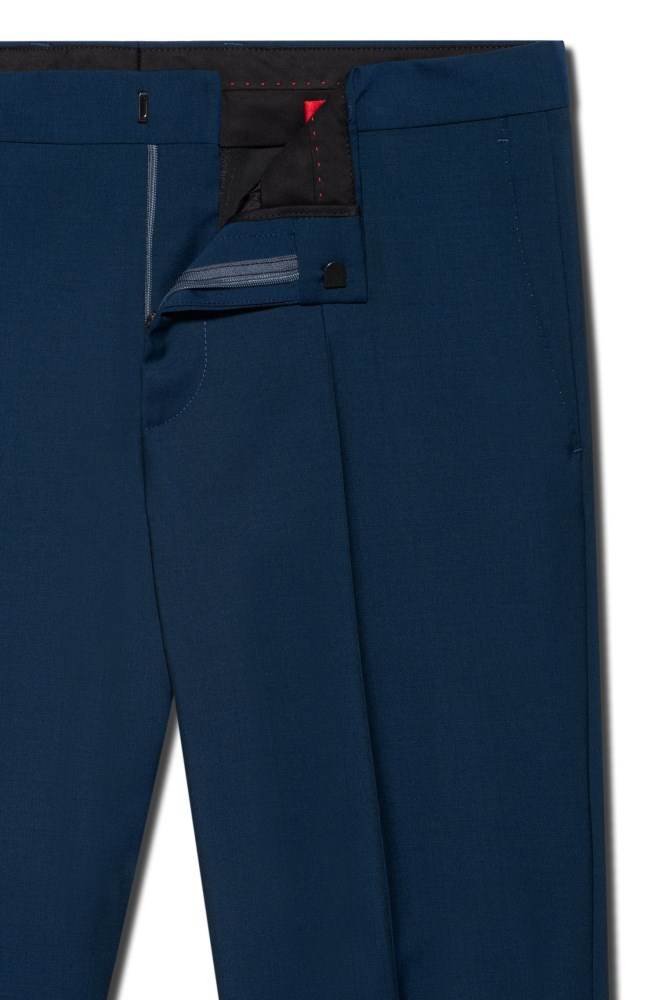 Hugo Boss Slim-fit trousers Blå | LuQzmXVf