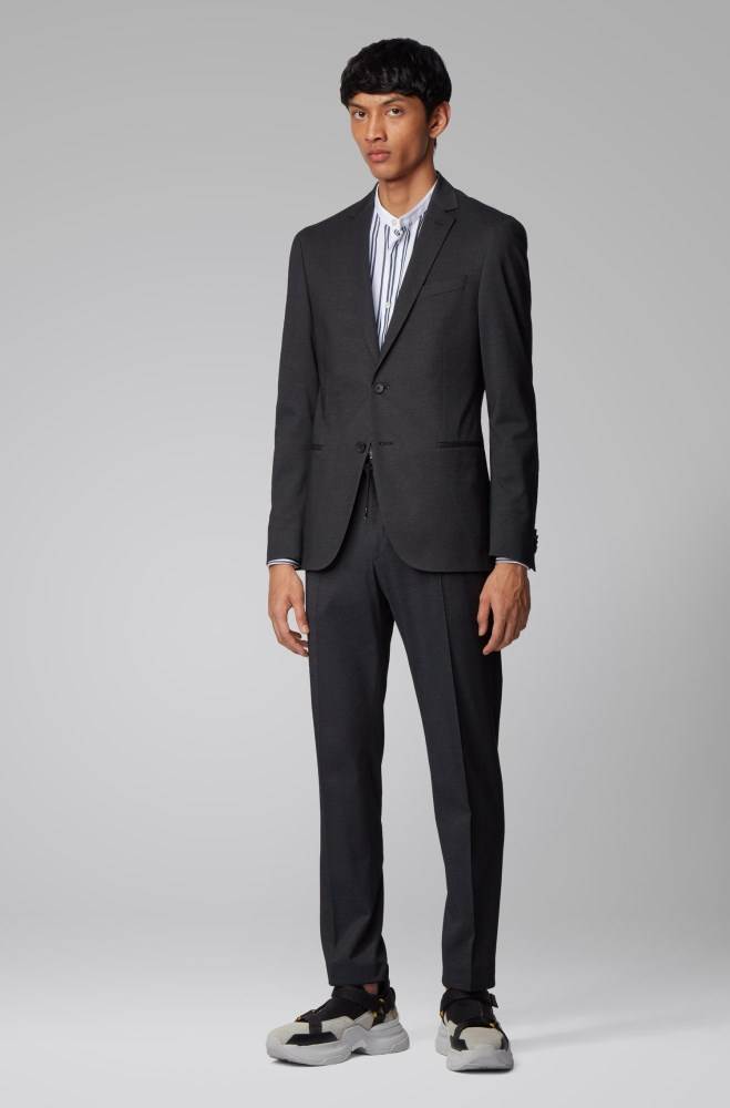 Hugo Boss Slim-fit trousers Grå | AVPR2trw