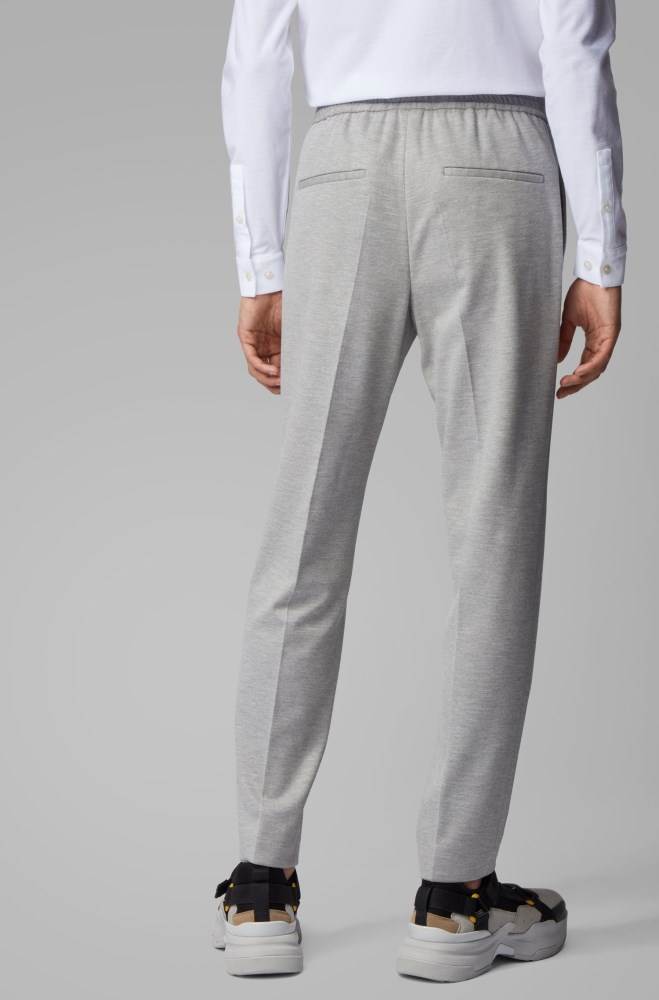 Hugo Boss Slim-fit trousers Grå | EuhU8sEx