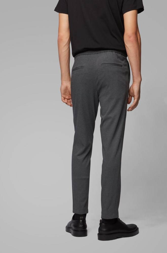 Hugo Boss Slim-fit trousers Grå | Fgv2OSOH