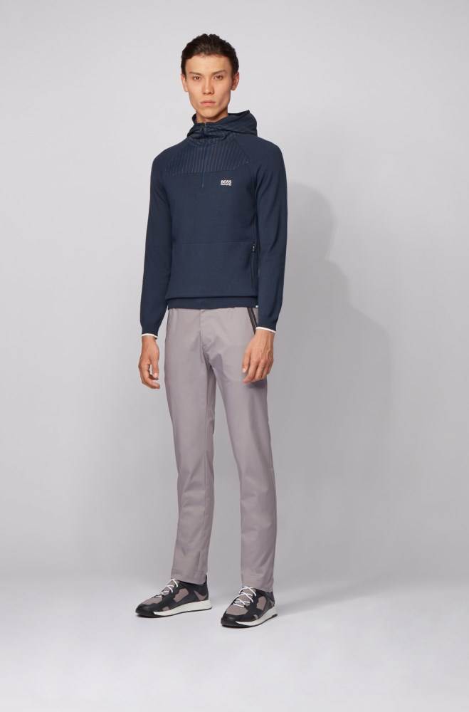 Hugo Boss Slim-fit trousers Grå | KxbSV6J0