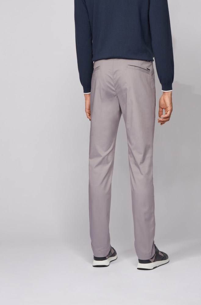 Hugo Boss Slim-fit trousers Grå | KxbSV6J0