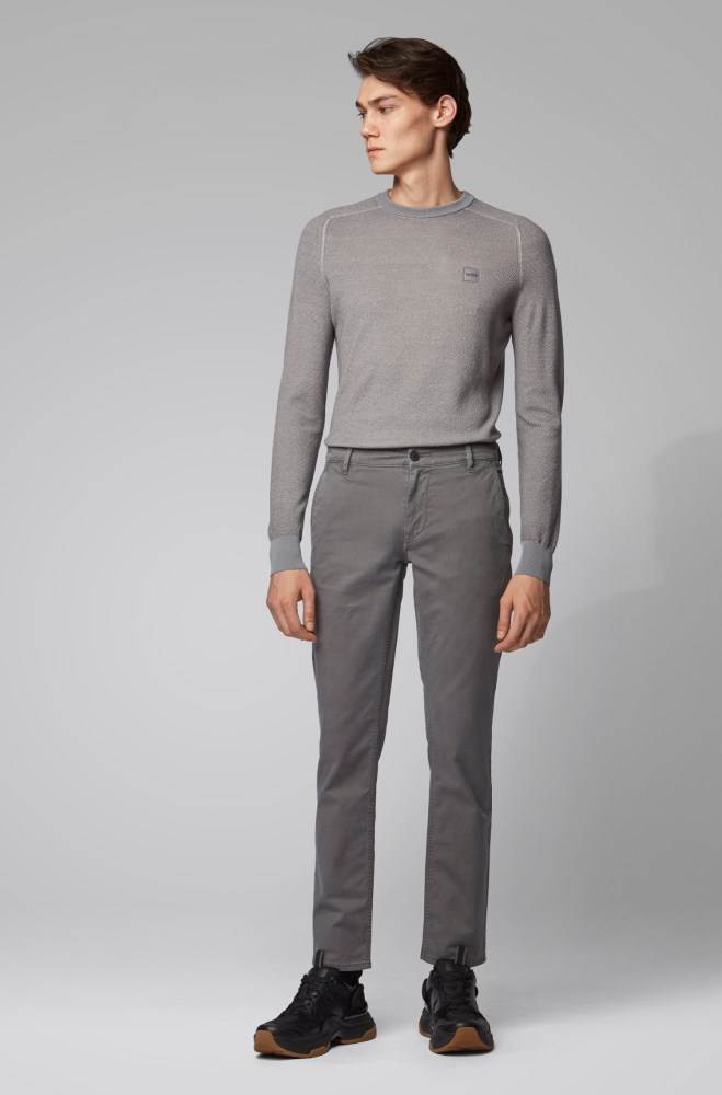 Hugo Boss Slim-fit trousers Grå | a5YzDG3f