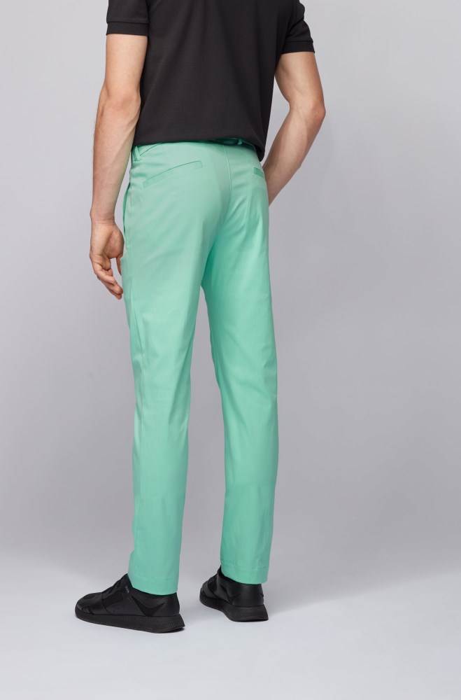 Hugo Boss Slim-fit trousers Grønn | cUxm3BZ8