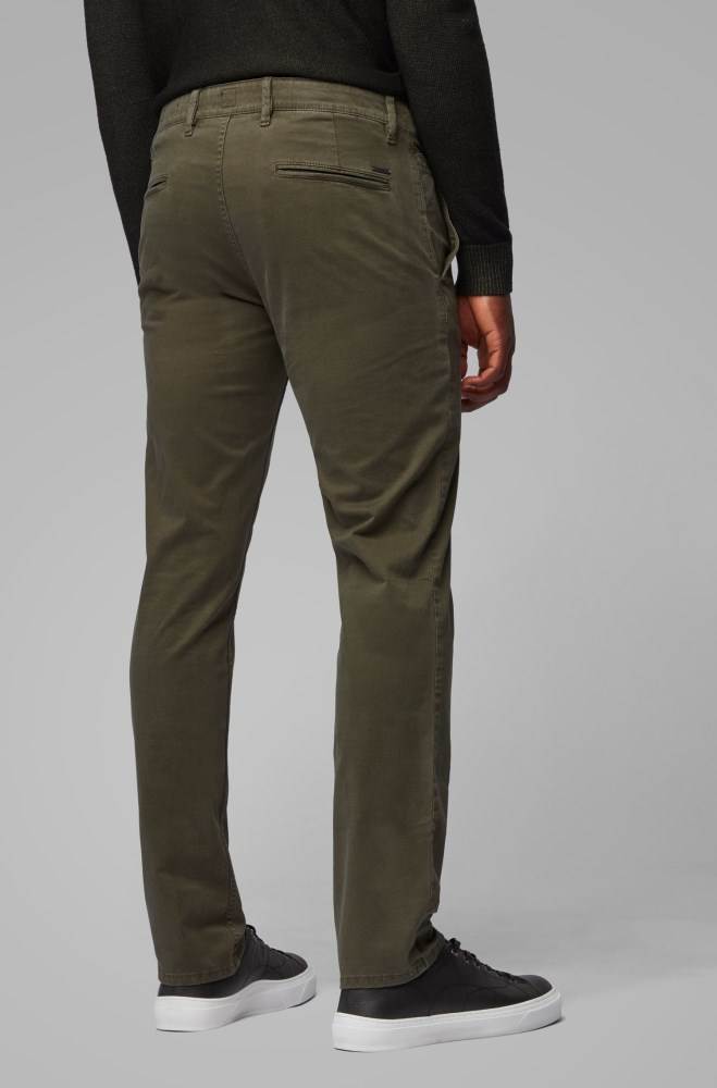 Hugo Boss Slim-fit trousers Grønn | jTdw0TYh