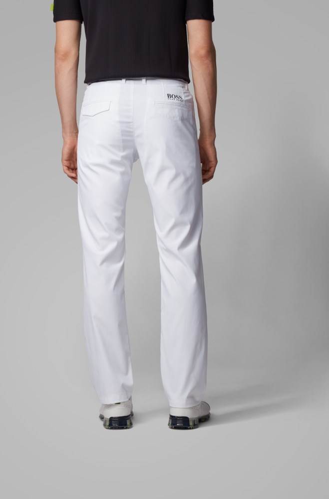 Hugo Boss Slim-fit trousers Hvite | IABGgydg