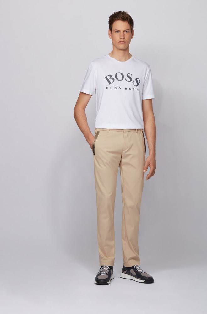 Hugo Boss Slim-fit trousers Lyse Beige | 4Stx84qp