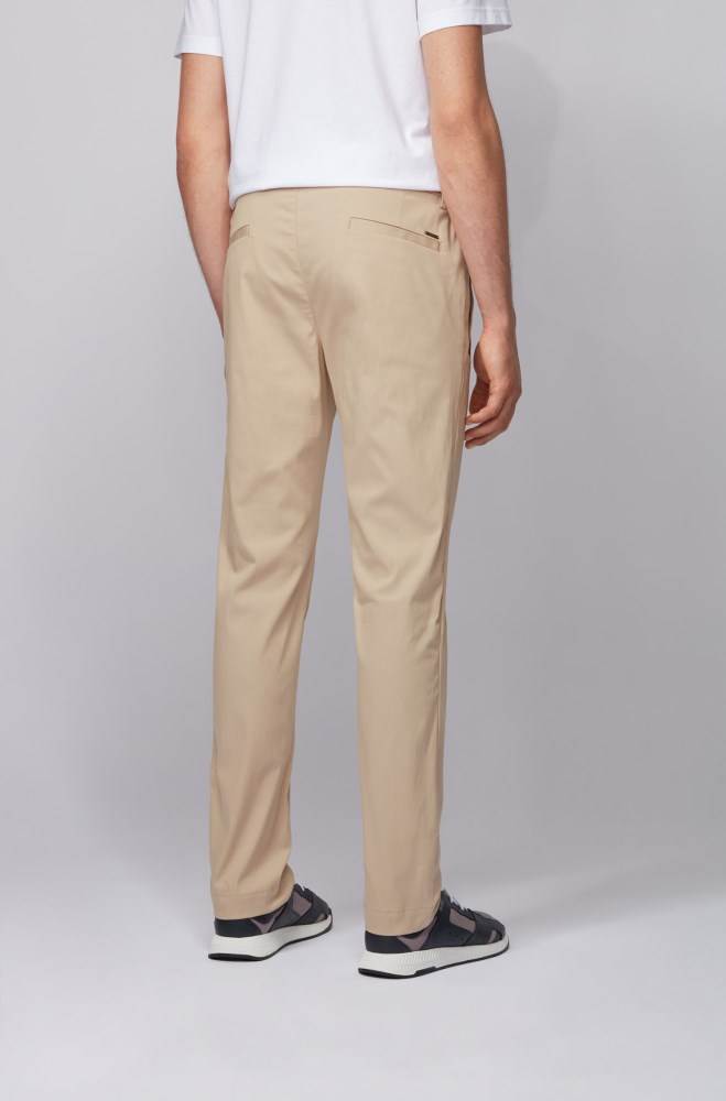 Hugo Boss Slim-fit trousers Lyse Beige | 4Stx84qp