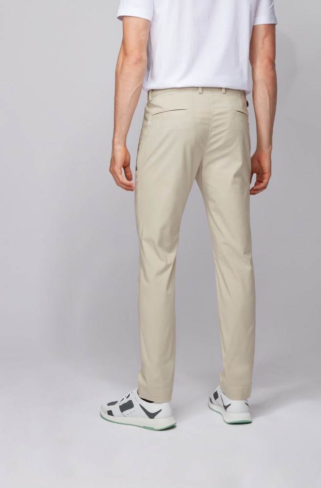 Hugo Boss Slim-fit trousers Lyse Beige | U04bPQYo