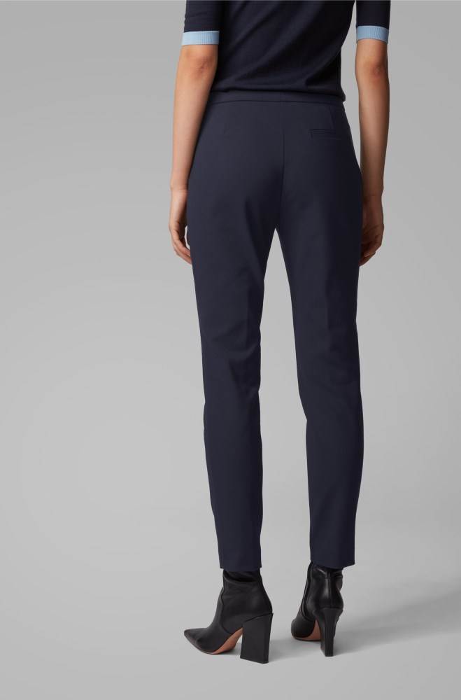 Hugo Boss Slim-fit trousers Lyse Blå | ZPZJHOcj