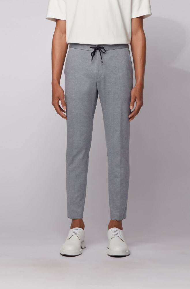 Hugo Boss Slim-fit trousers Lyse Blå | k5Ggg8ua