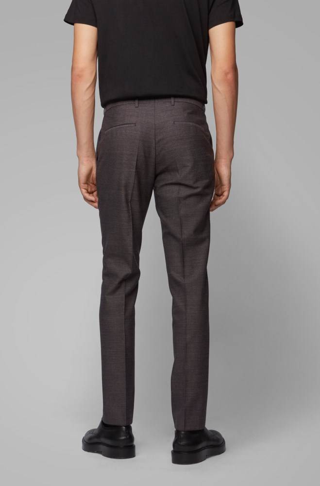 Hugo Boss Slim-fit trousers Lyse Grå | mAFF9fTt