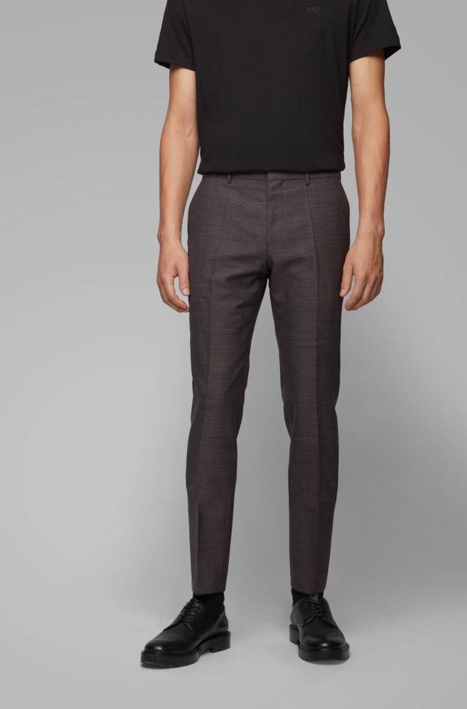 Hugo Boss Slim-fit trousers Lyse Grå | mAFF9fTt