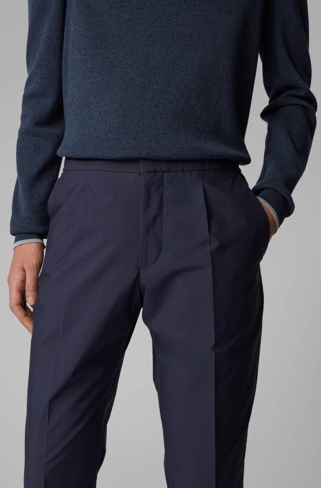 Hugo Boss Slim-fit trousers Mørke Blå | 5v1lj03P