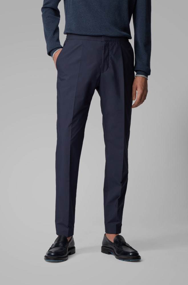 Hugo Boss Slim-fit trousers Mørke Blå | 5v1lj03P