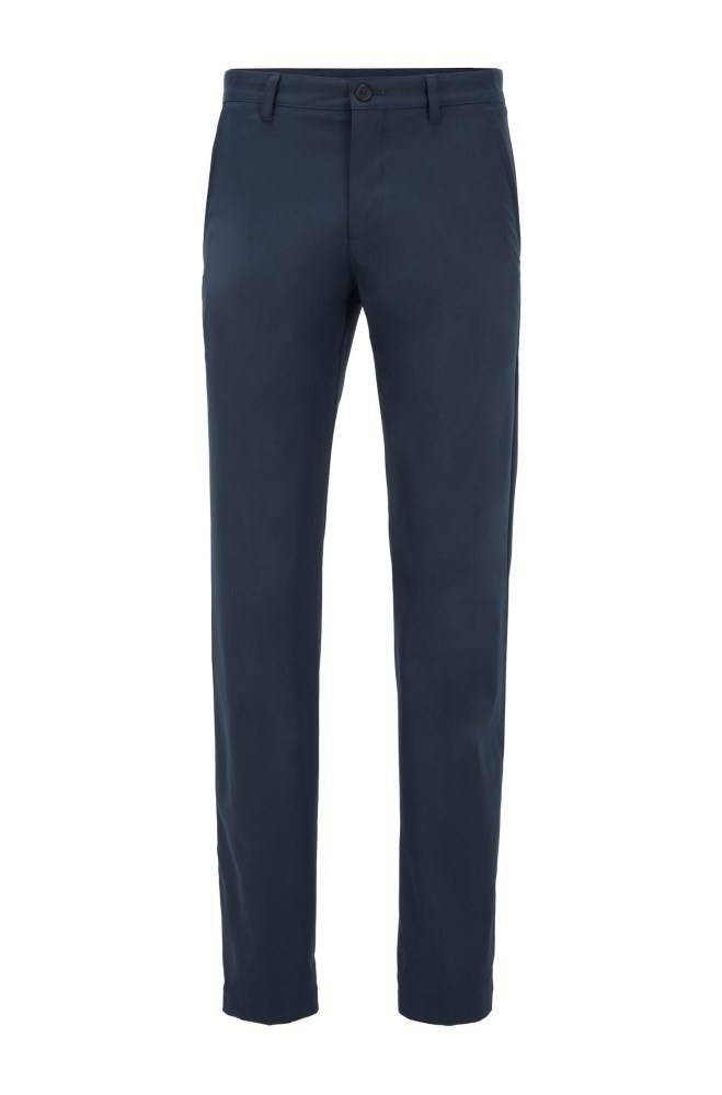 Hugo Boss Slim-fit trousers Mørke Blå | ZQoSuw33