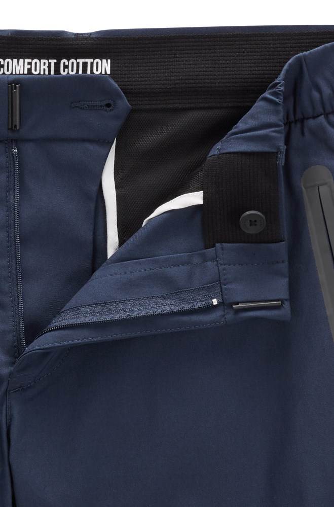 Hugo Boss Slim-fit trousers Mørke Blå | flBGp7ZO