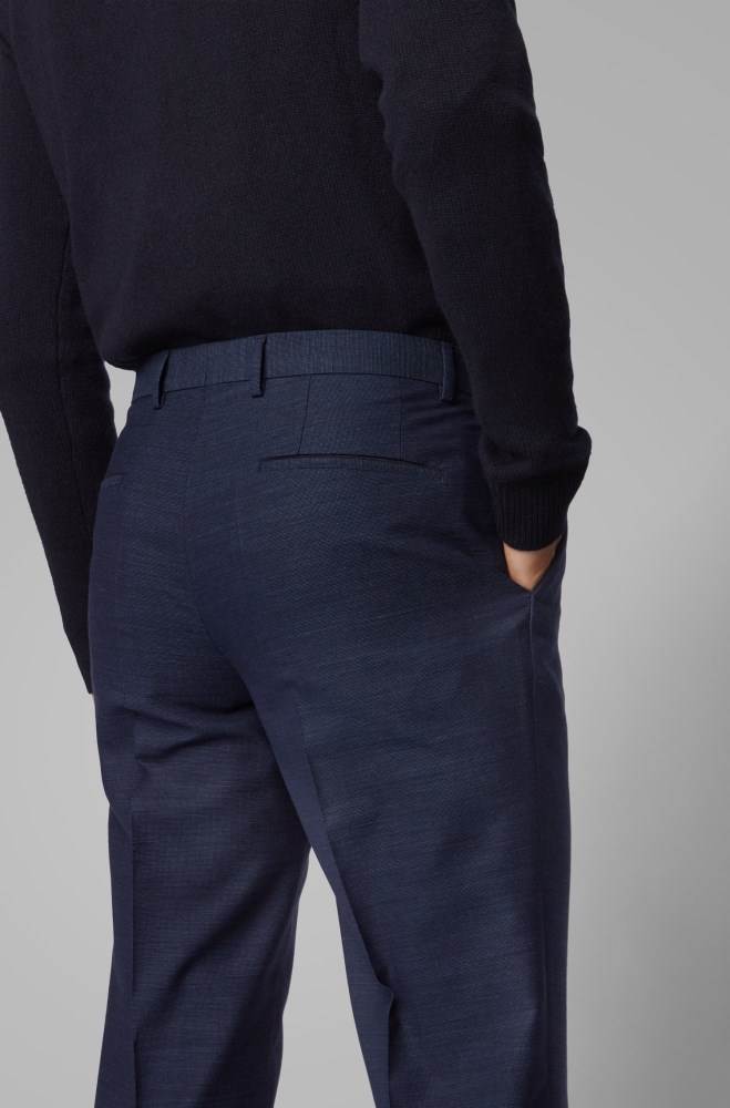 Hugo Boss Slim-fit trousers Mørke Blå | ga2Ip97C