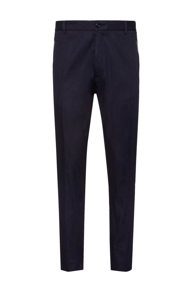 Hugo Boss Slim-fit trousers Mørke Blå | qNG3Unsv