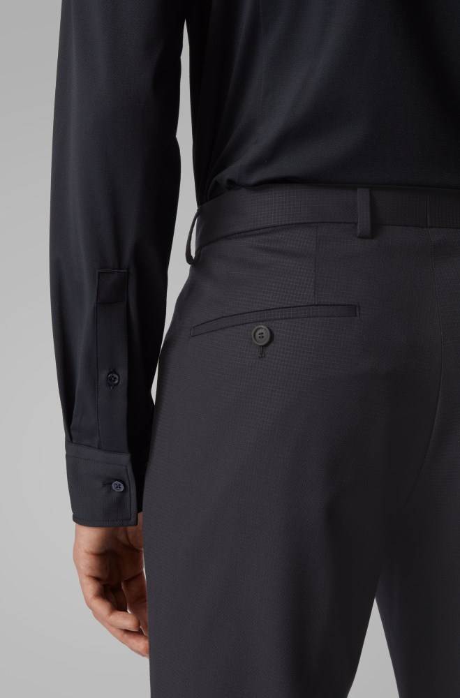 Hugo Boss Slim-fit trousers Mørke Blå | rsfhVpe2