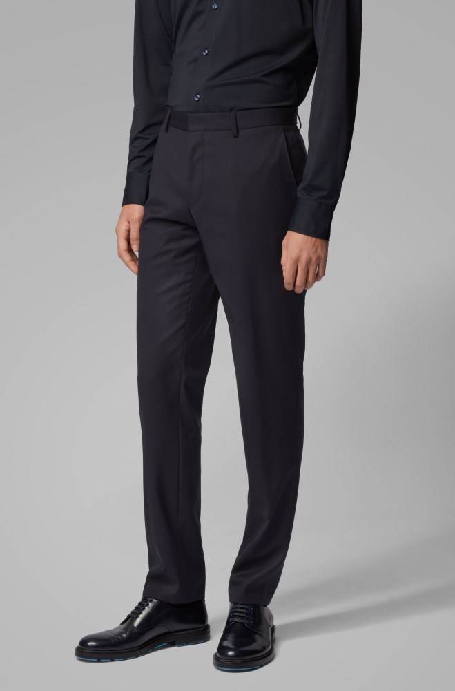 Hugo Boss Slim-fit trousers Mørke Blå | rsfhVpe2