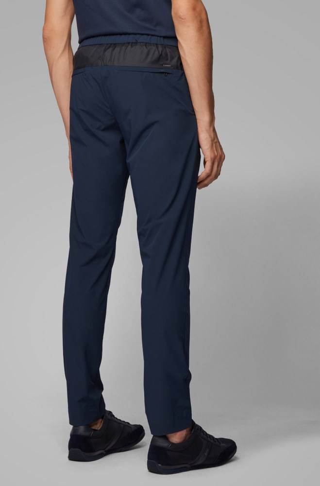 Hugo Boss Slim-fit trousers Mørke Blå | sY10IaYQ