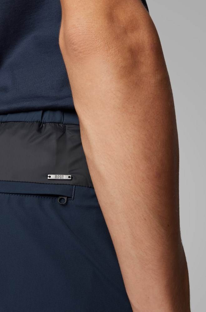 Hugo Boss Slim-fit trousers Mørke Blå | sY10IaYQ