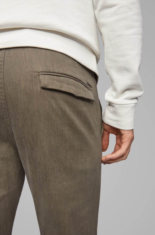 Hugo Boss Slim-fit trousers Mørke Grå | vnrlDOLw