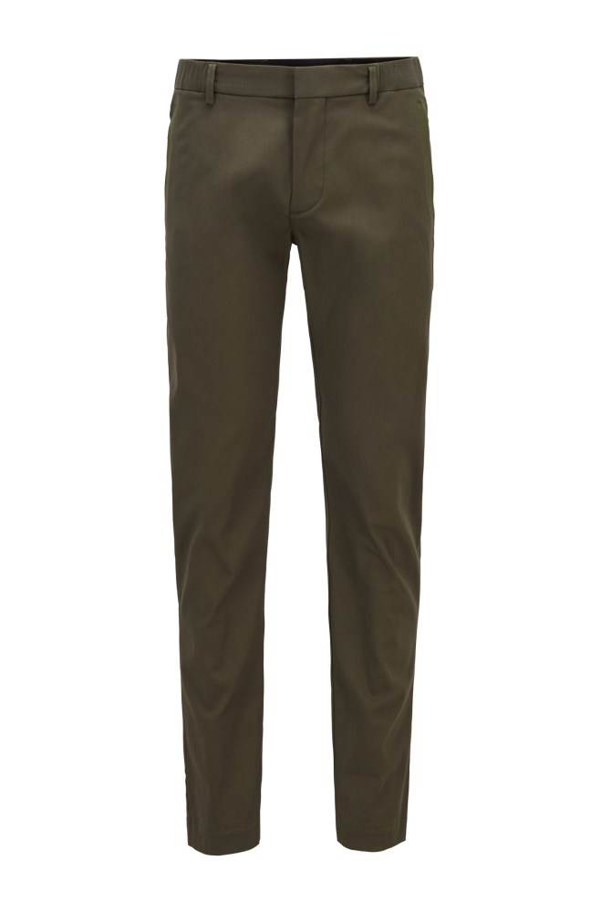 Hugo Boss Slim-fit trousers Mørke Grønn | SNdCnONc