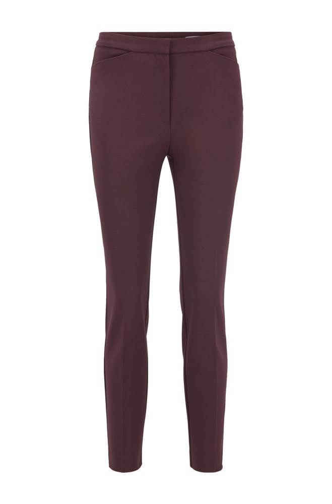 Hugo Boss Slim-fit trousers Mørke Rød | 0wbgYE9X