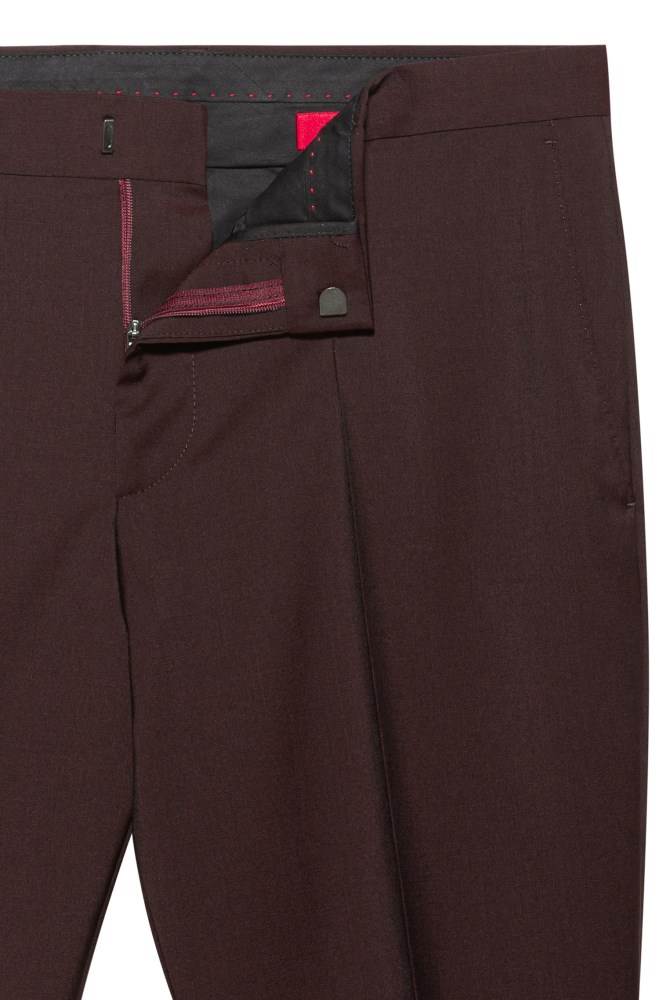 Hugo Boss Slim-fit trousers Mørke Rød | 1K3Qsr2B