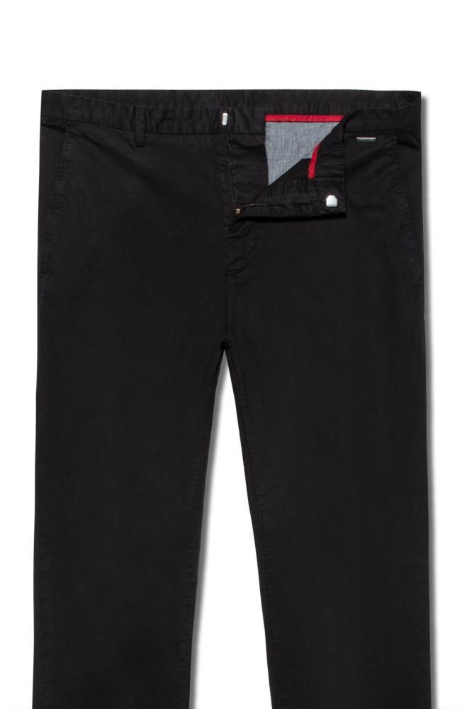 Hugo Boss Slim-fit trousers Svarte | Jez4FFfx