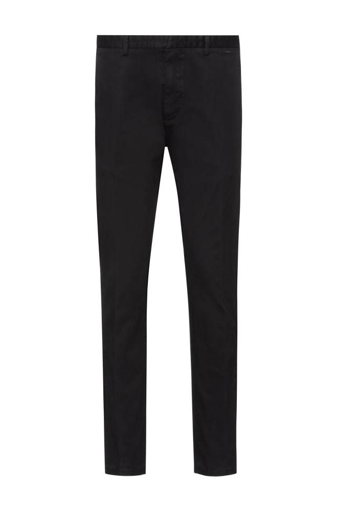 Hugo Boss Slim-fit trousers Svarte | Jez4FFfx