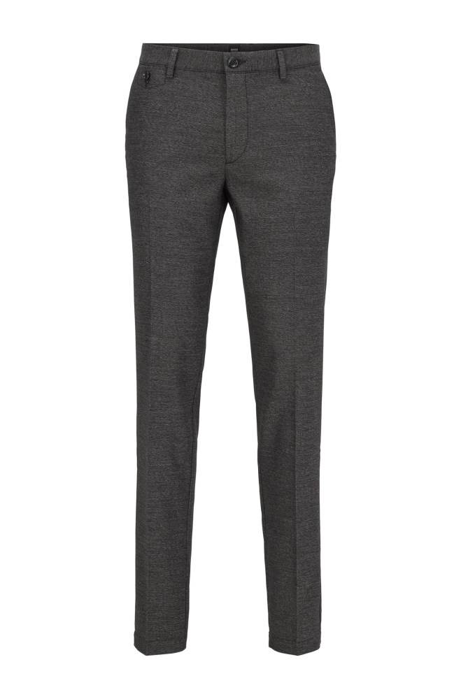 Hugo Boss Slim-fit trousers Svarte | krHx3xd7