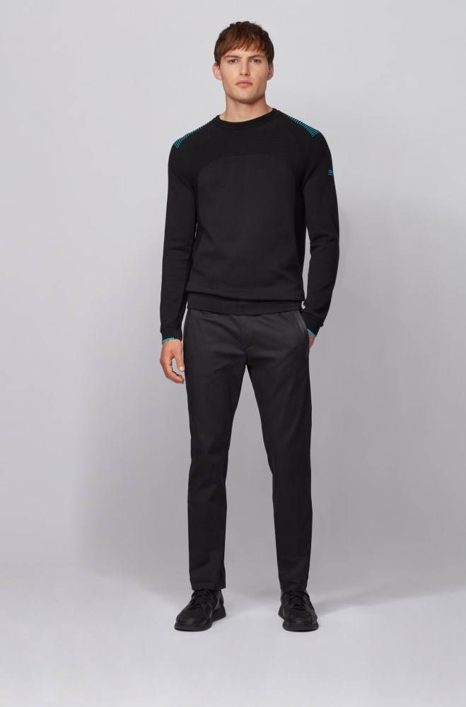 Hugo Boss Slim-fit trousers Svarte | l3gvmYb3