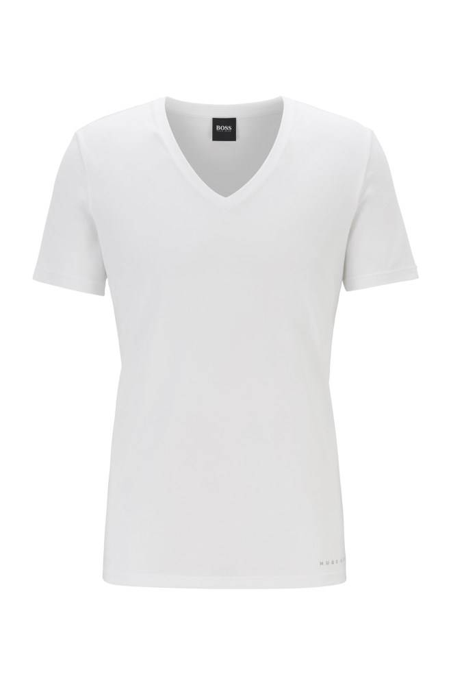 Hugo Boss Slim-fit underwear T-shirt Hvite | HTgOTU1i